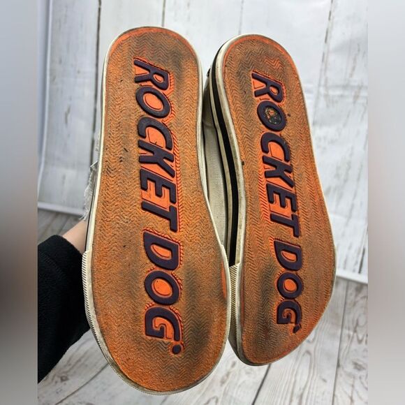 Worn Rocket Dog Jazzin Hi-Top Trainers Women's Sneakers - Picture 9 of 12